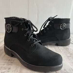 Munro Buckley Leather Nubuck Ankle Boots  ~ NWOB